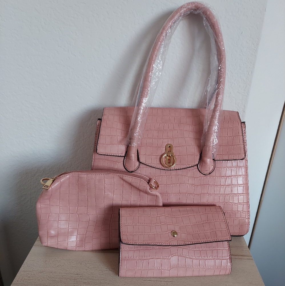 3 pieces Pink bag